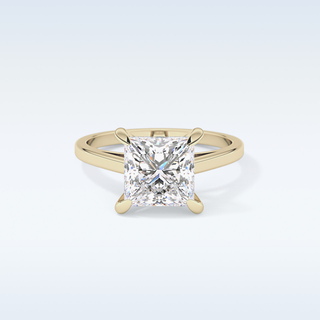 Stunning 2.55 CT Solitaire Engagement Ring Featuring Princess Moissanite