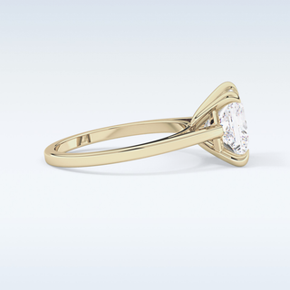 Stunning 2.55 CT Solitaire Engagement Ring Featuring Princess Moissanite