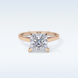 Stunning 2.55 CT Solitaire Engagement Ring Featuring Princess Moissanite