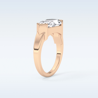 Beautiful 4.86 CT Solitaire Engagement Ring Featuring Shield Cut Moissanite