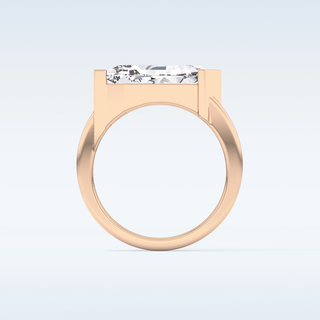 Beautiful 4.86 CT Solitaire Engagement Ring Featuring Shield Cut Moissanite