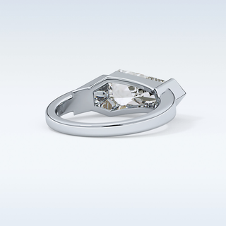 Beautiful 4.86 CT Solitaire Engagement Ring Featuring Shield Cut Moissanite