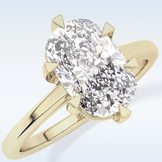 Stunning 2.23 CT Solitaire Engagement Ring Featuring Cushion Moissanite