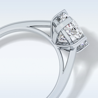 Stunning 2.23 CT Solitaire Engagement Ring Featuring Cushion Moissanite