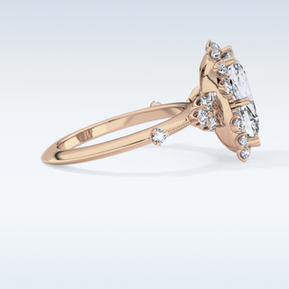 4.05 CT Halo Engagement Ring Featuring Cushion Moissanite