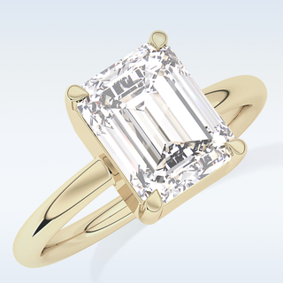 Beautiful 2.76 CT Solitaire Engagement Ring Featuring Emerald Moissanite
