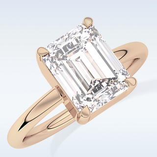 Beautiful 2.76 CT Solitaire Engagement Ring Featuring Emerald Moissanite
