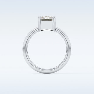 Beautiful 2.76 CT Solitaire Engagement Ring Featuring Emerald Moissanite