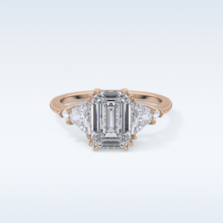 Elegant 1.9 CT Cluster Engagement Ring Featuring Emerald Moissanite