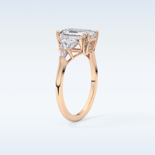 Elegant 1.9 CT Cluster Engagement Ring Featuring Emerald Moissanite