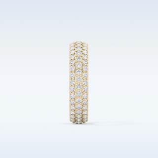 Beautiful Full Eternity Wedding Band with 1.36 CT Round Cut Moissanite