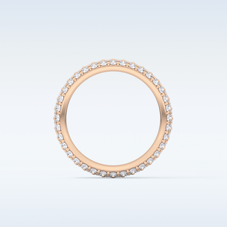 Beautiful Full Eternity Wedding Band with 1.36 CT Round Cut Moissanite