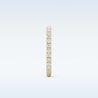 Beautiful Half Eternity Wedding Band with 0.46 CT Round Cut Moissanite
