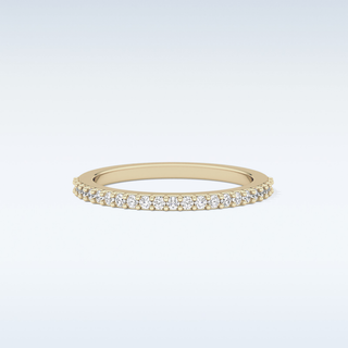Beautiful Half Eternity Wedding Band with 1.84 CT Round Cut Moissanite 7