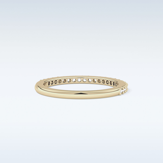Beautiful Half Eternity Wedding Band with 1.84 CT Round Cut Moissanite 8