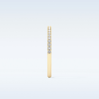 Beautiful Half Eternity Wedding Band with 1.84 CT Round Cut Moissanite 10