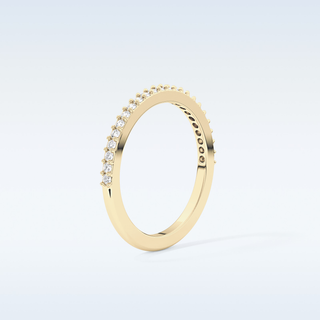 Beautiful Half Eternity Wedding Band with 1.84 CT Round Cut Moissanite 11