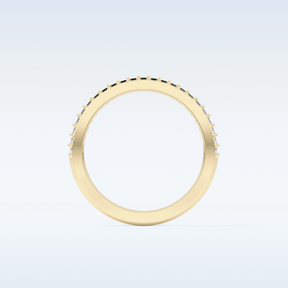 Beautiful Half Eternity Wedding Band with 1.84 CT Round Cut Moissanite 12