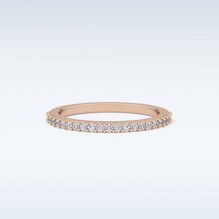 Beautiful Half Eternity Wedding Band with 1.84 CT Round Cut Moissanite 13