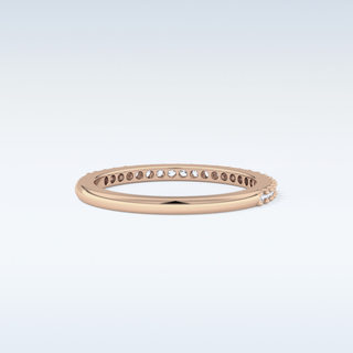 Beautiful Half Eternity Wedding Band with 1.84 CT Round Cut Moissanite 14