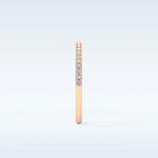 Beautiful Half Eternity Wedding Band with 1.84 CT Round Cut Moissanite 16
