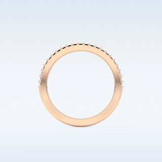 Beautiful Half Eternity Wedding Band with 1.84 CT Round Cut Moissanite 18