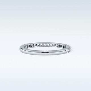 Beautiful Half Eternity Wedding Band with 1.84 CT Round Cut Moissanite 2