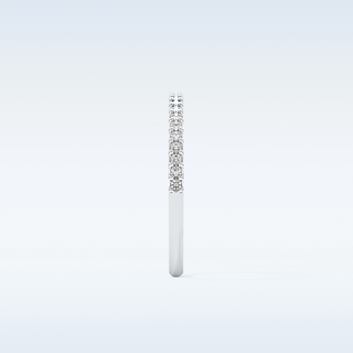 Beautiful Half Eternity Wedding Band with 1.84 CT Round Cut Moissanite 3