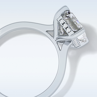 Beautiful Full Eternity Wedding Band with 1.23 CT Round & Baguette Cut Moissanite