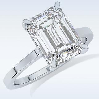 Beautiful Full Eternity Wedding Band with 1.23 CT Round & Baguette Cut Moissanite