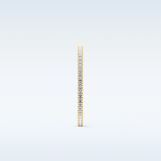Beautiful Full Eternity Wedding Band with 0.20 CT Round Cut Moissanite