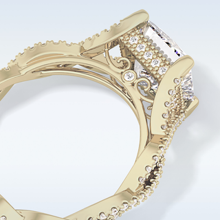 Beautiful Full Eternity Wedding Band with 0.20 CT Round Cut Moissanite