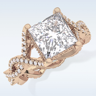Beautiful Full Eternity Wedding Band with 0.20 CT Round Cut Moissanite
