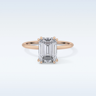 Stunning 2.45 CT Solitaire Engagement Ring Featuring Emerald Moissanite