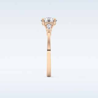 Elegant 1.03 CT Three Stones Engagement Ring Featuring Round Moissanite