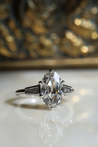 Round Swirl Semi Pave Engagement Ring – 1 CT Moissanite Diamond