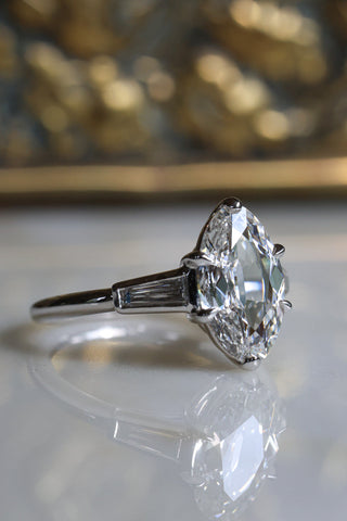 Round Swirl Semi Pave Engagement Ring – 1 CT Moissanite Diamond