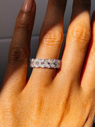7.5 CT Marquise Stones Moissanite Wedding Band