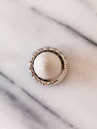 7.5 CT Marquise Stones Moissanite Wedding Band