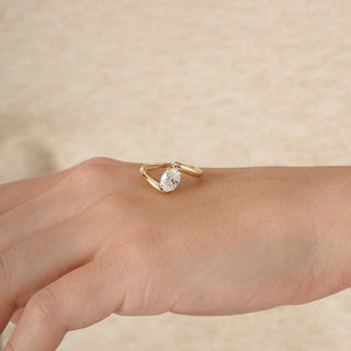 2 CT Round Three Stones Lab Grown Diamond Engagement Ring