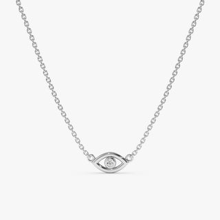 1.0 CT Round Bezel Solitaire Lab Grown Diamond Necklace