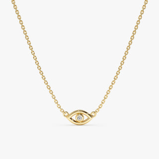 1.0 CT Round Bezel Solitaire Lab Grown Diamond Necklace