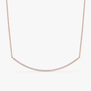 1.0 CT Round Bezel Solitaire Lab Grown Diamond Necklace