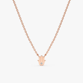 1.0 CT Round Bezel Solitaire Lab Grown Diamond Necklace