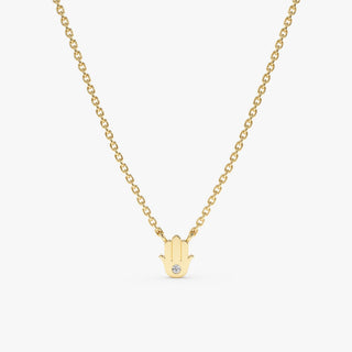 1.0 CT Round Bezel Solitaire Lab Grown Diamond Necklace