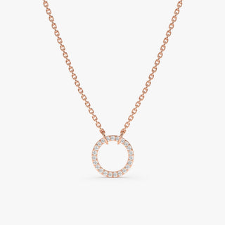 1.0 CT Round Bezel Solitaire Lab Grown Diamond Necklace