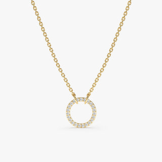 1.0 CT Round Bezel Solitaire Lab Grown Diamond Necklace