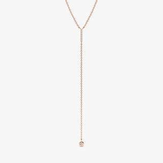 1.0 CT Round Bezel Solitaire Lab Grown Diamond Necklace