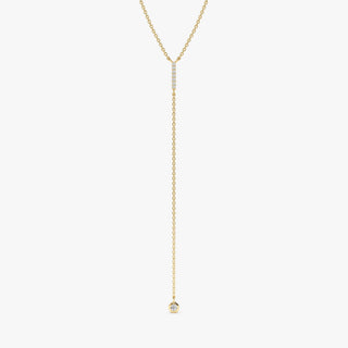 1.0 CT Round Bezel Solitaire Lab Grown Diamond Necklace