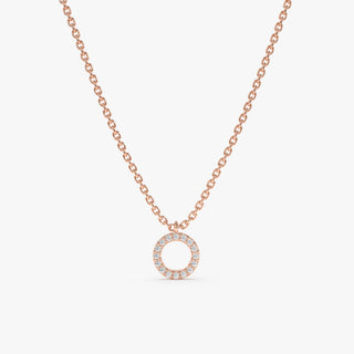 1.0 CT Round Bezel Solitaire Lab Grown Diamond Necklace